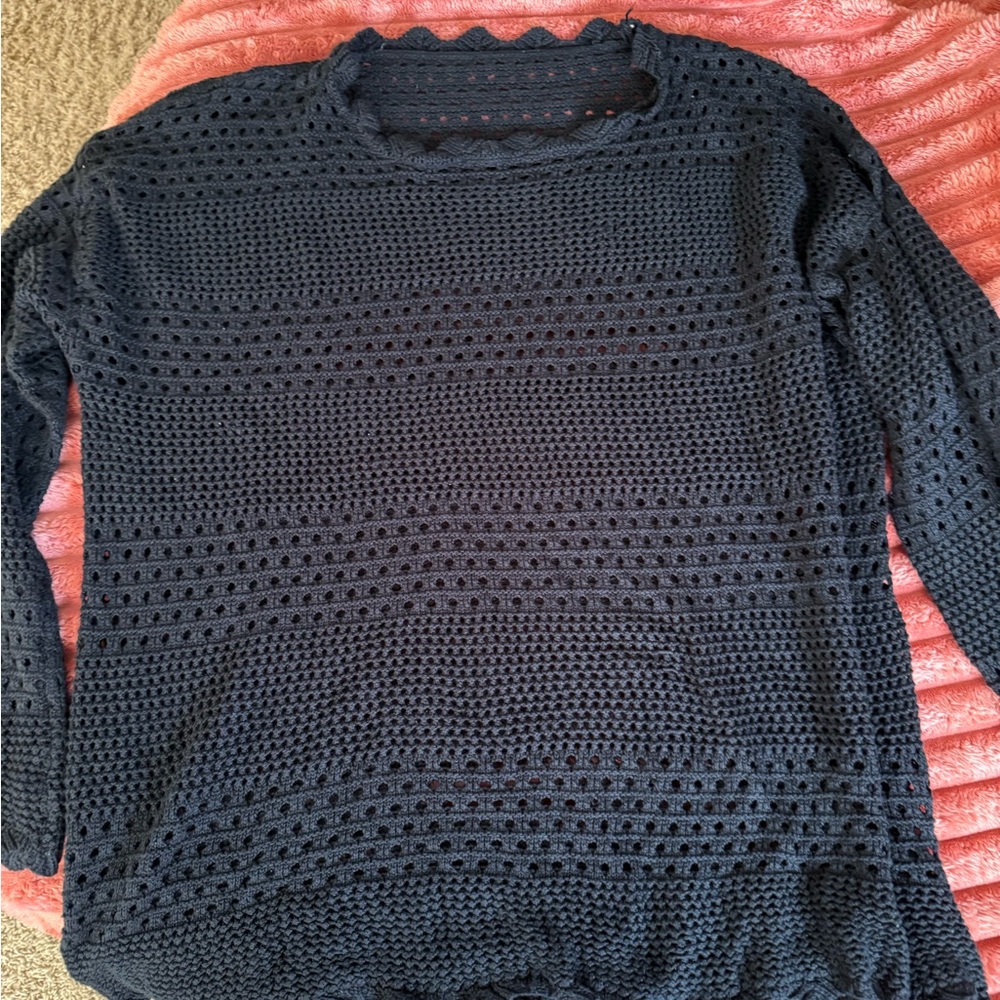 Cupshe Black Knit Swimsuit Coverup